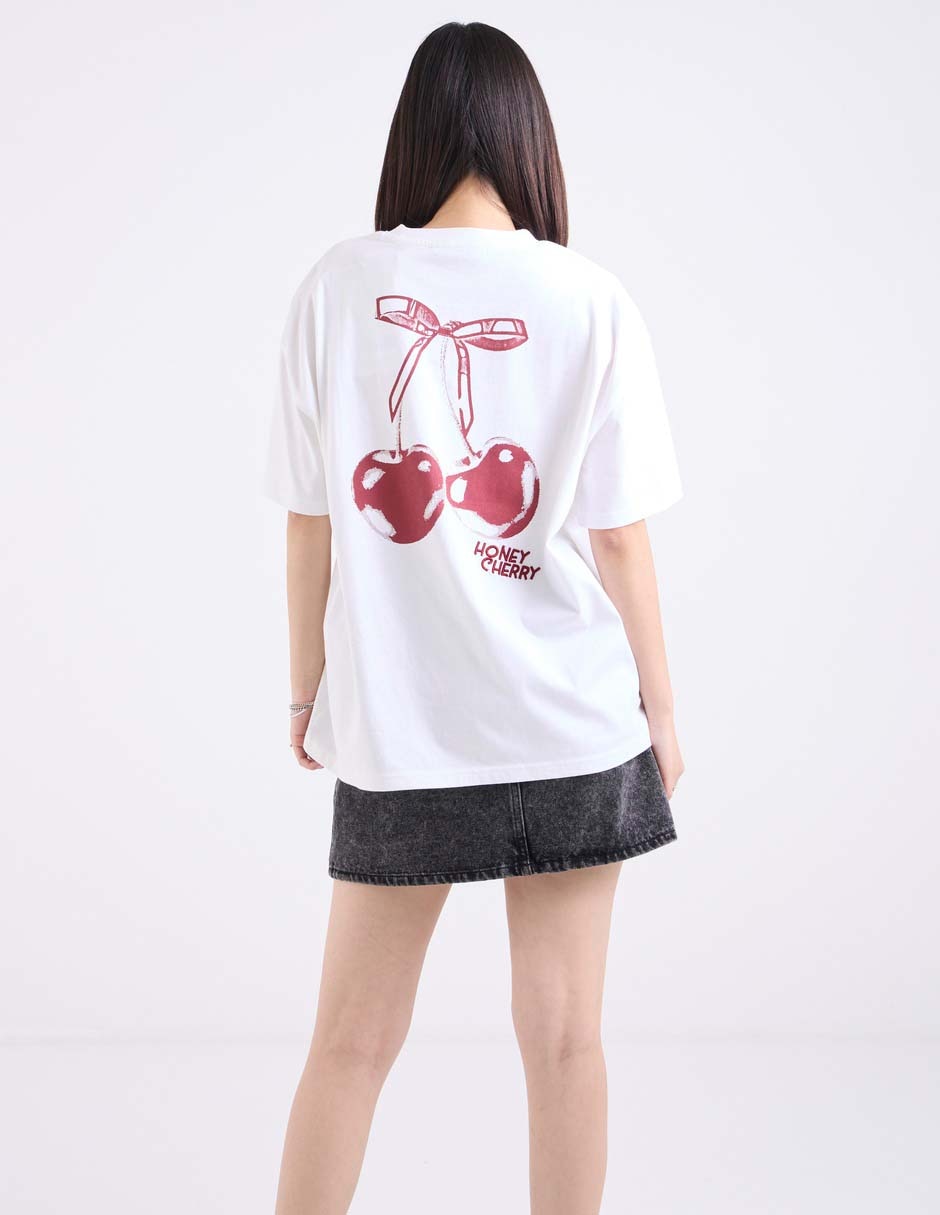 Playera manga corta cuello redondo para mujer 5