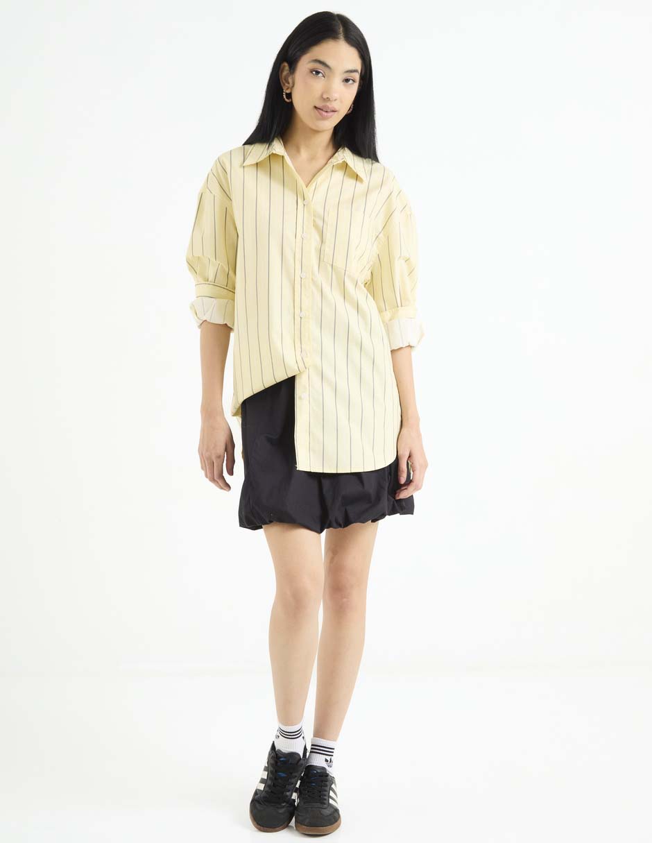 Blusa camisera That's It manga larga para mujer