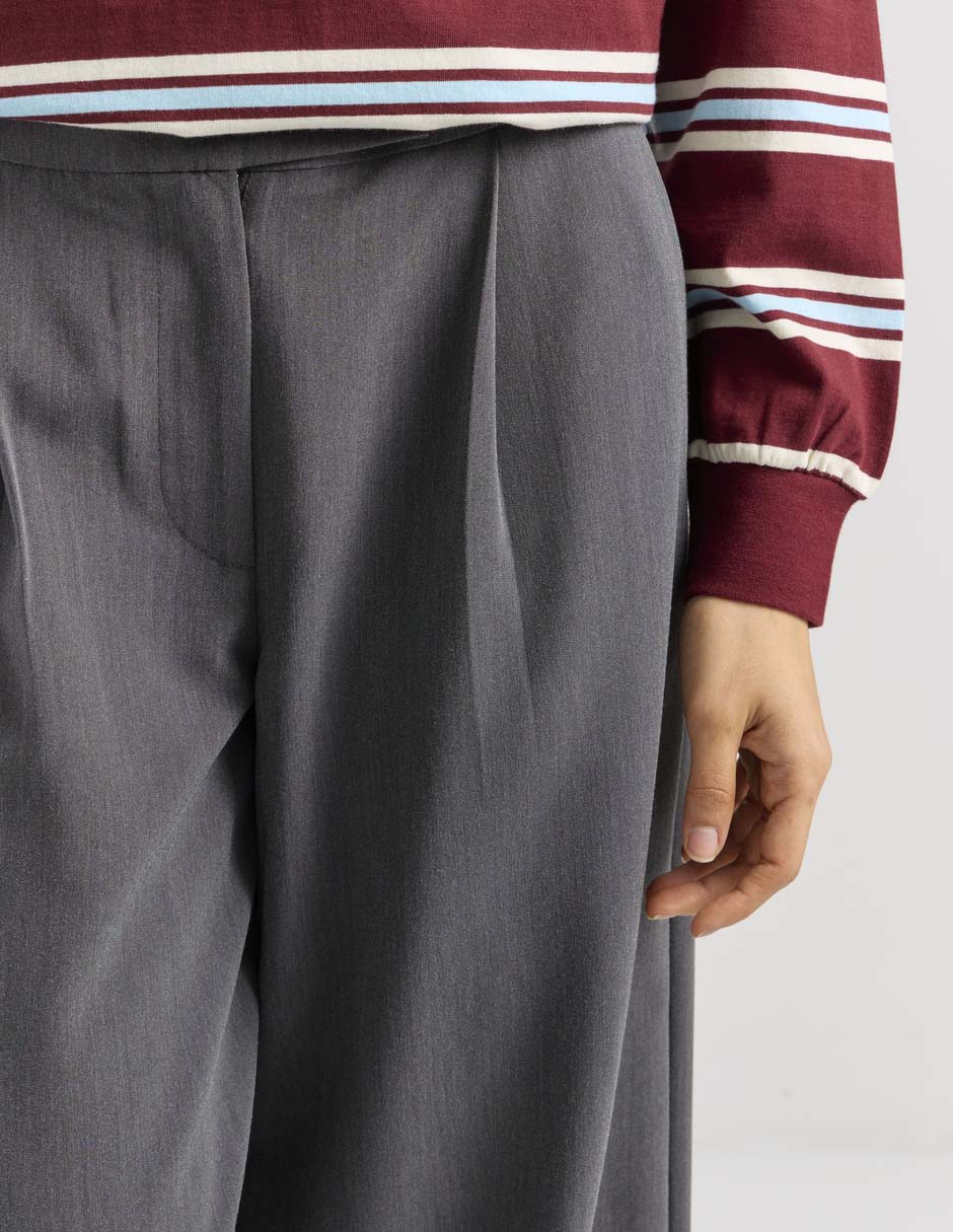 Pantalón coulotte amplio para mujer 2