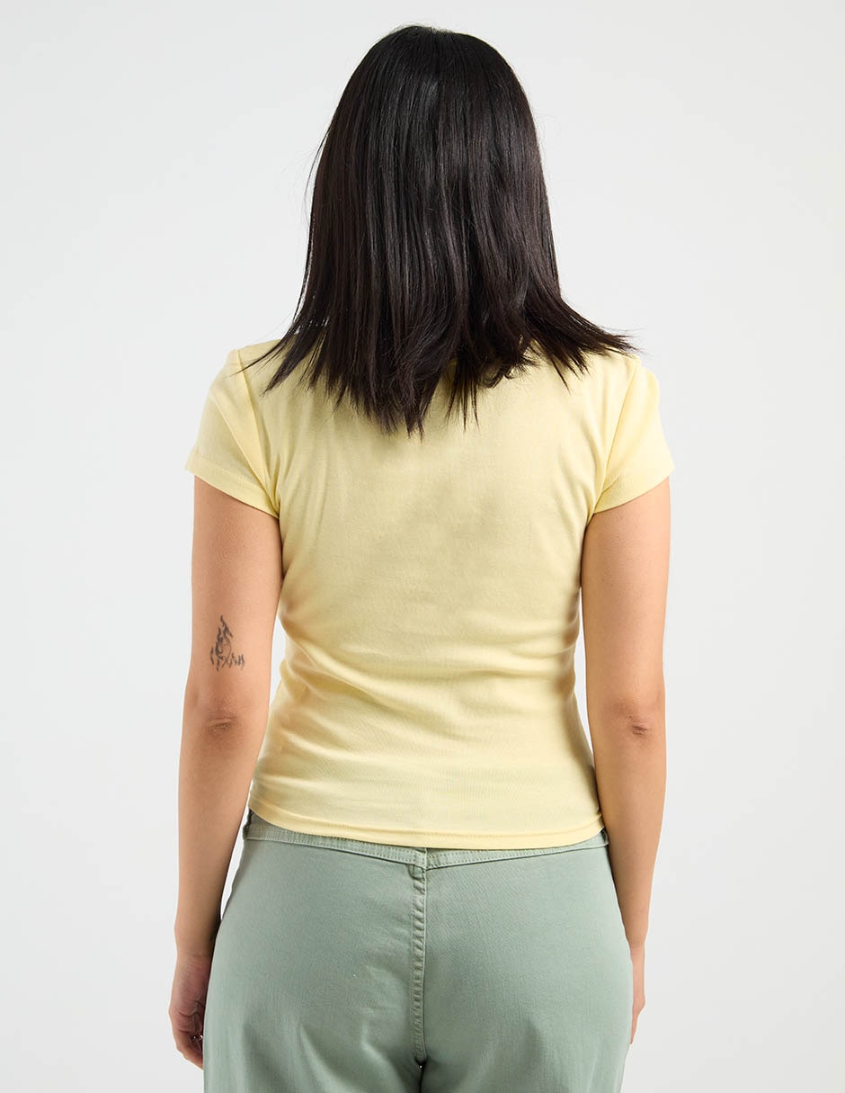 Playera manga corta cuello redondo mujer 6