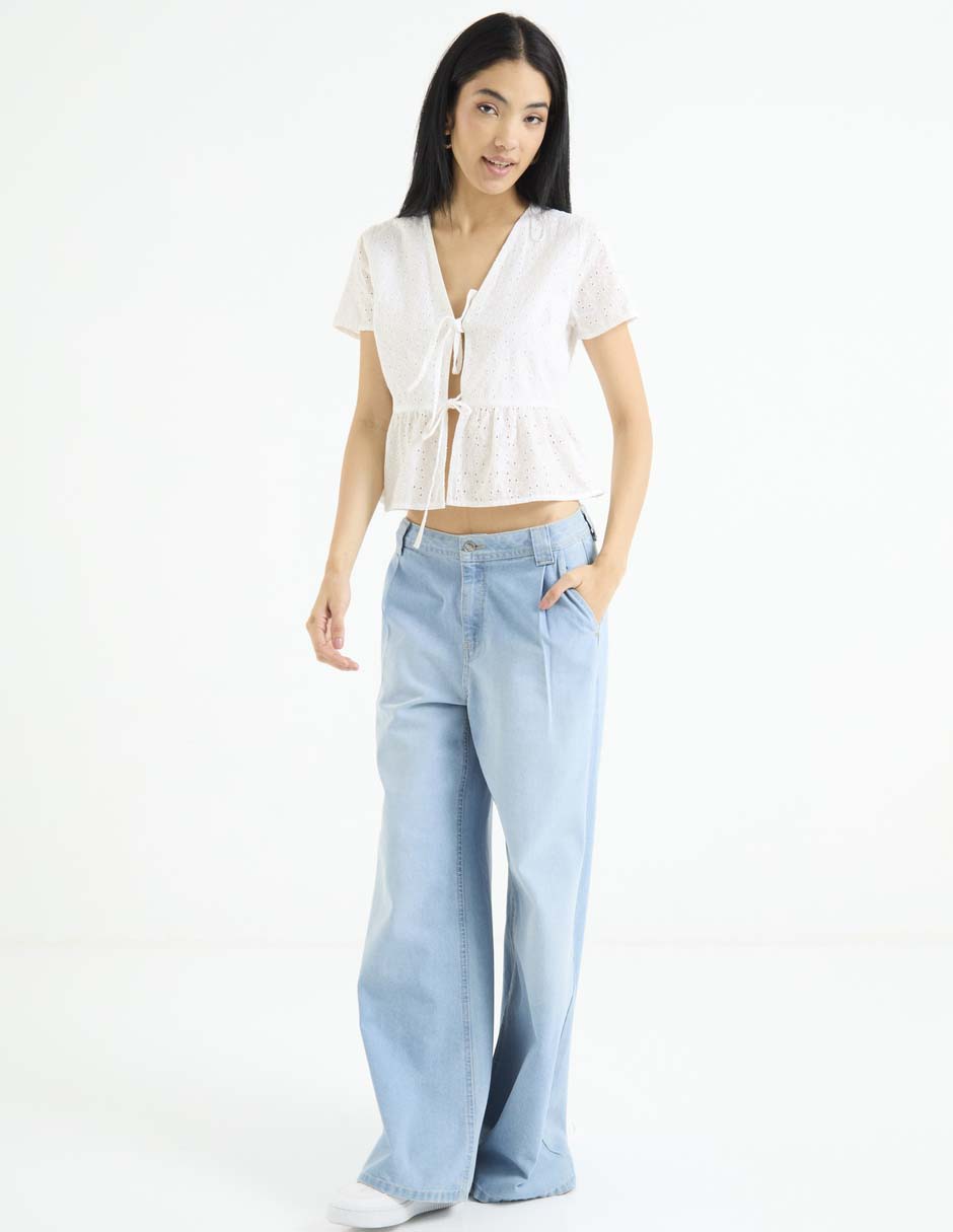 Blusa manga corta para mujer 6