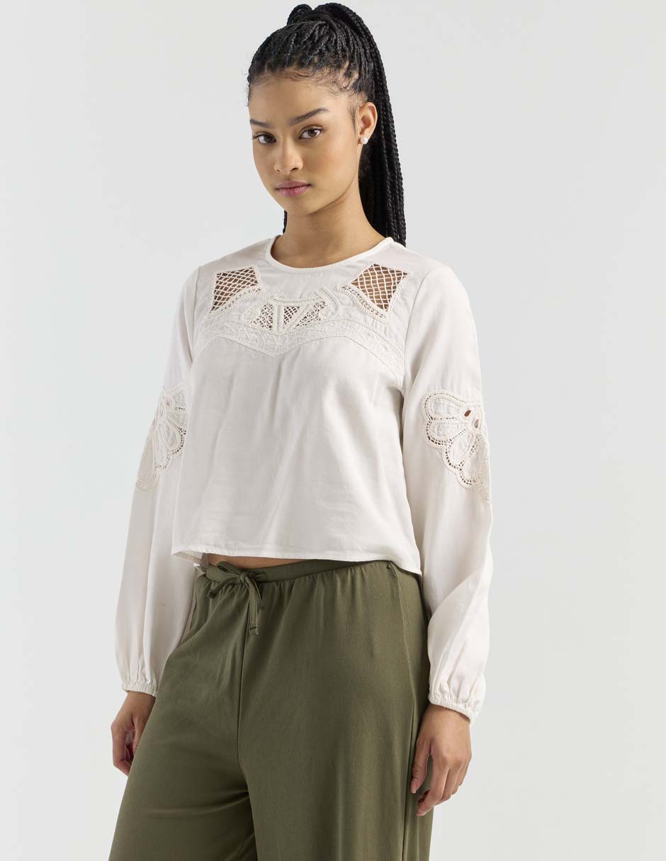 Blusa manga larga para mujer 1