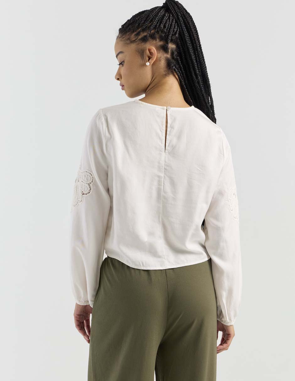 Blusa manga larga para mujer 5