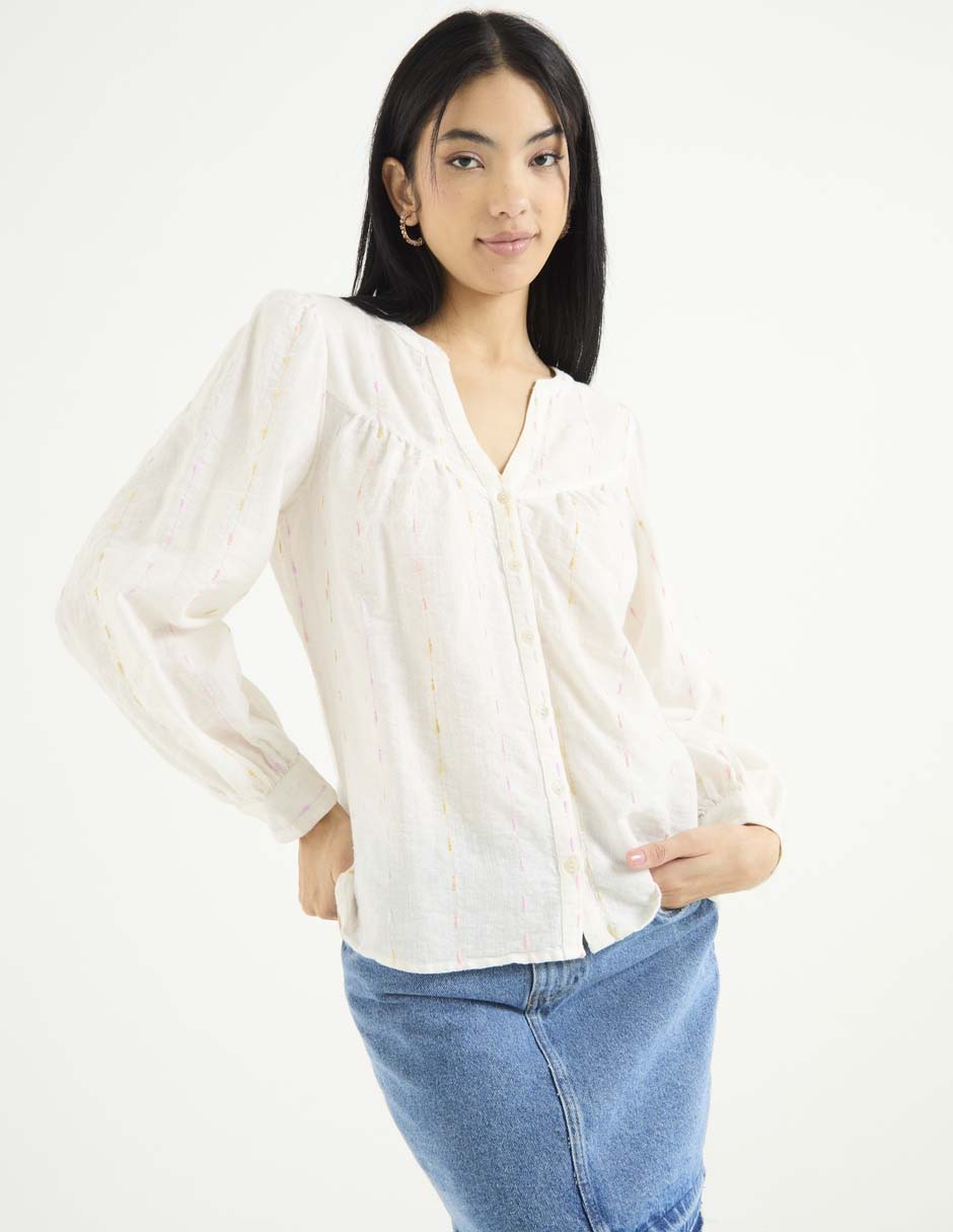 Blusa manga larga para mujer 1