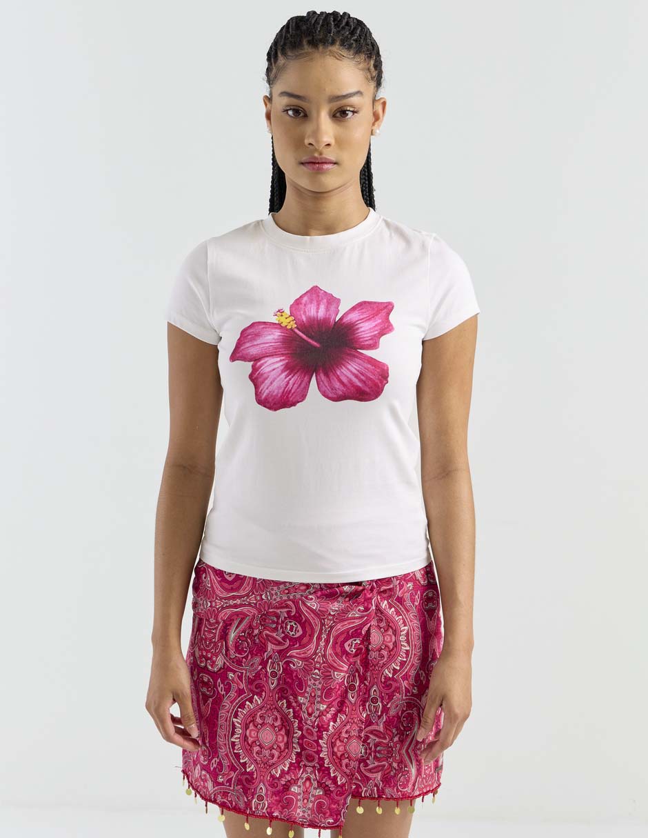 Playera manga corta cuello redondo para mujer 9