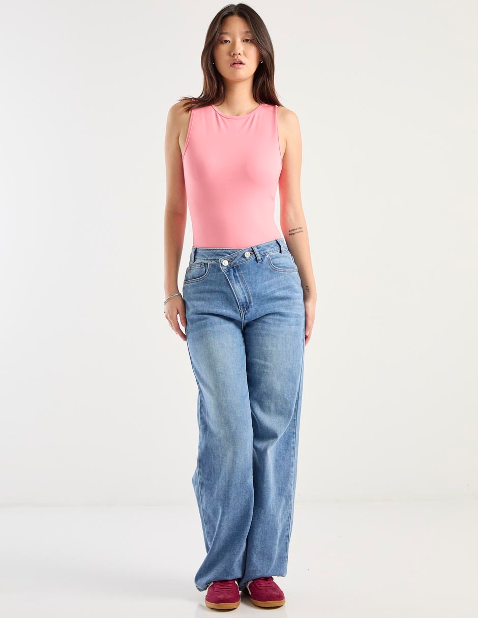 Jeans relaxed straight para mujer 6