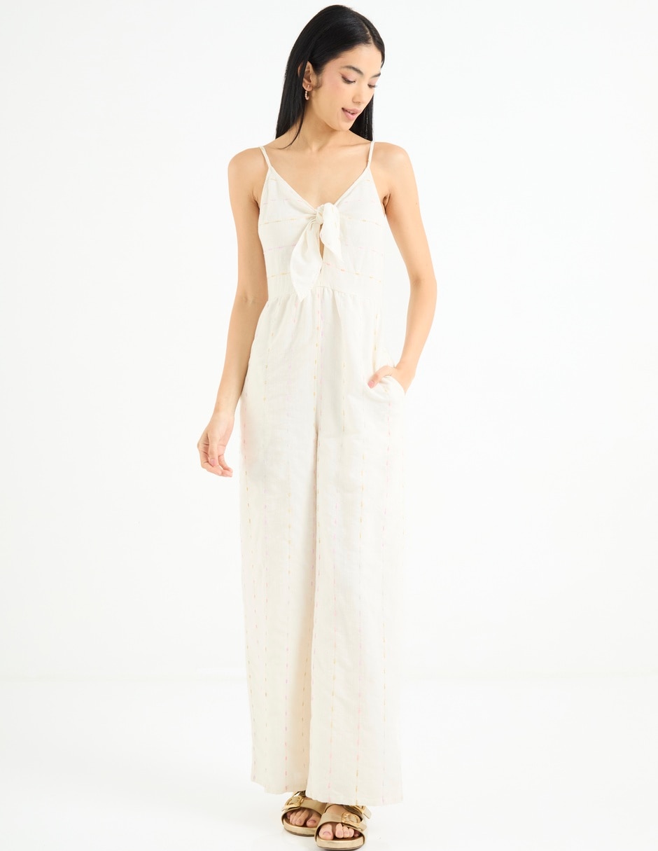 Jumpsuit estampado a rayas para mujer 6