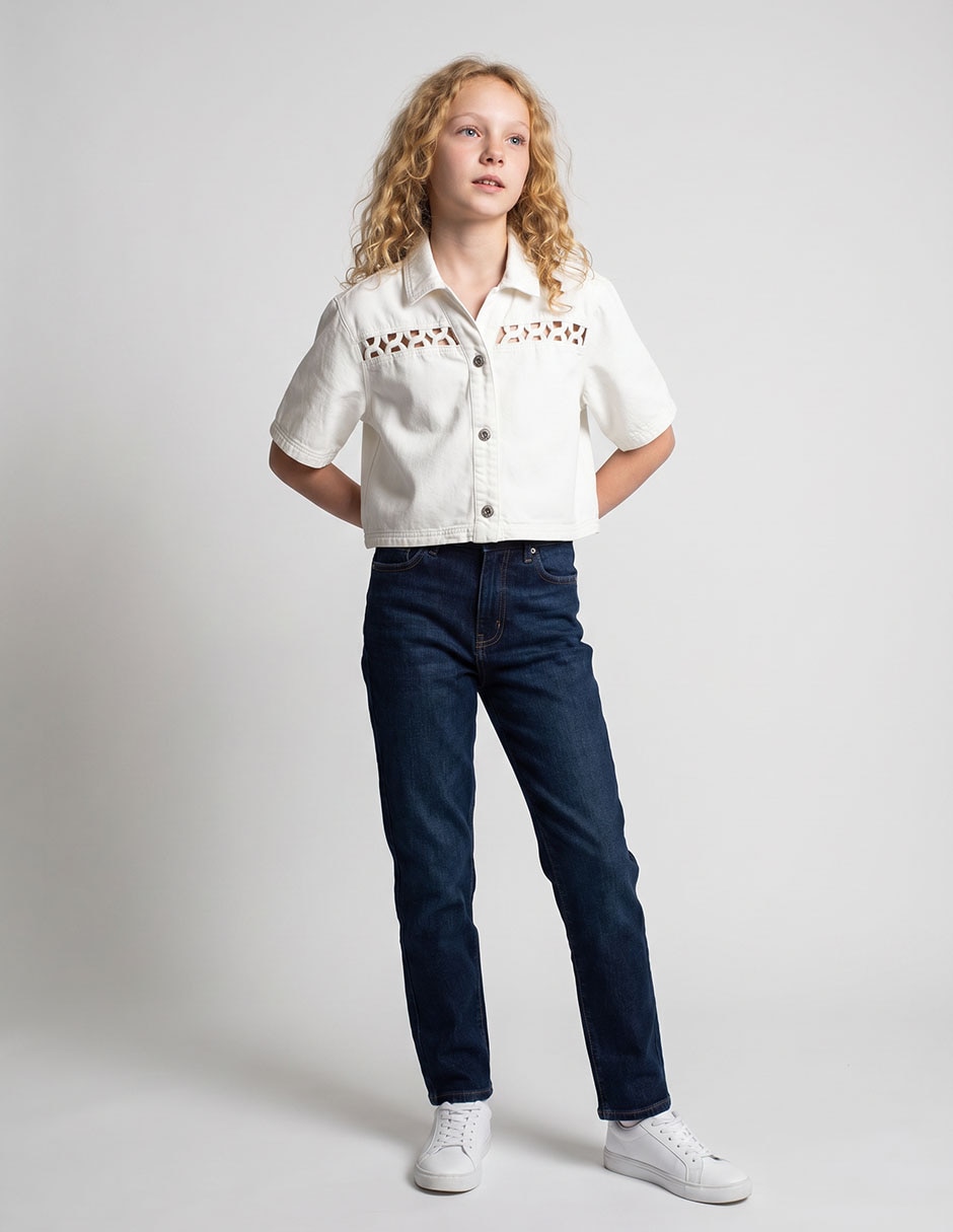 Blusa manga al codo para mujer