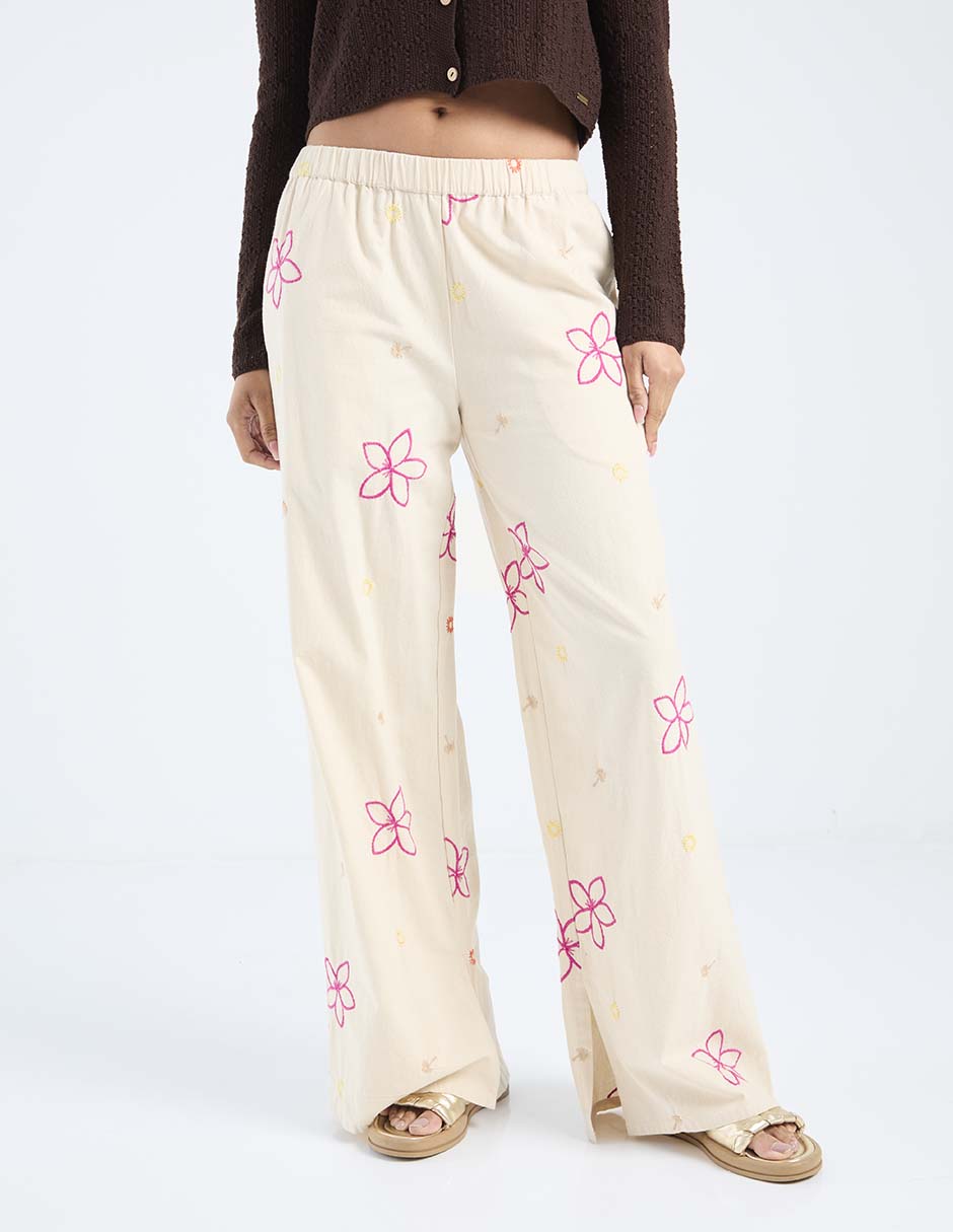 Pantalón relaxed amplio para mujer 1