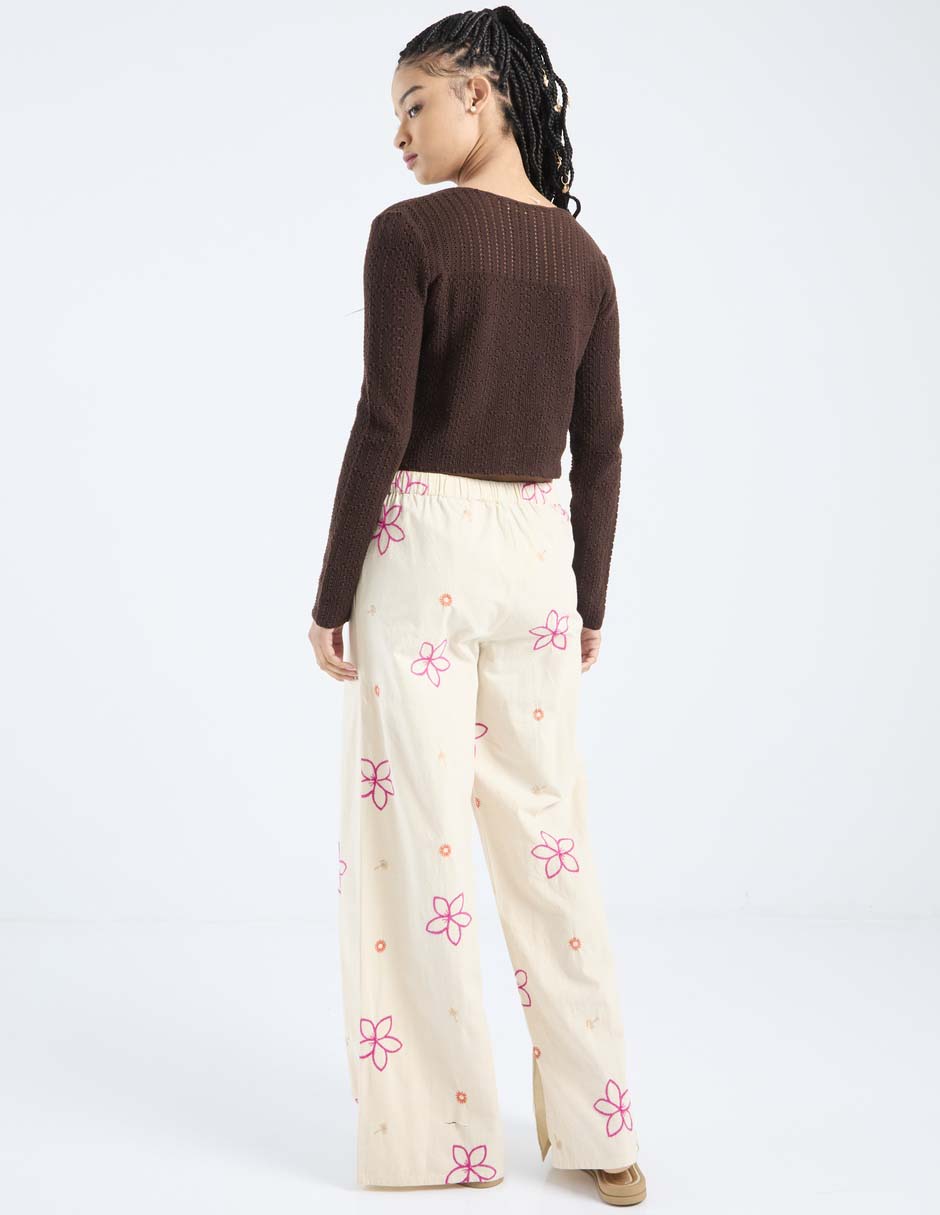 Pantalón relaxed amplio para mujer 6