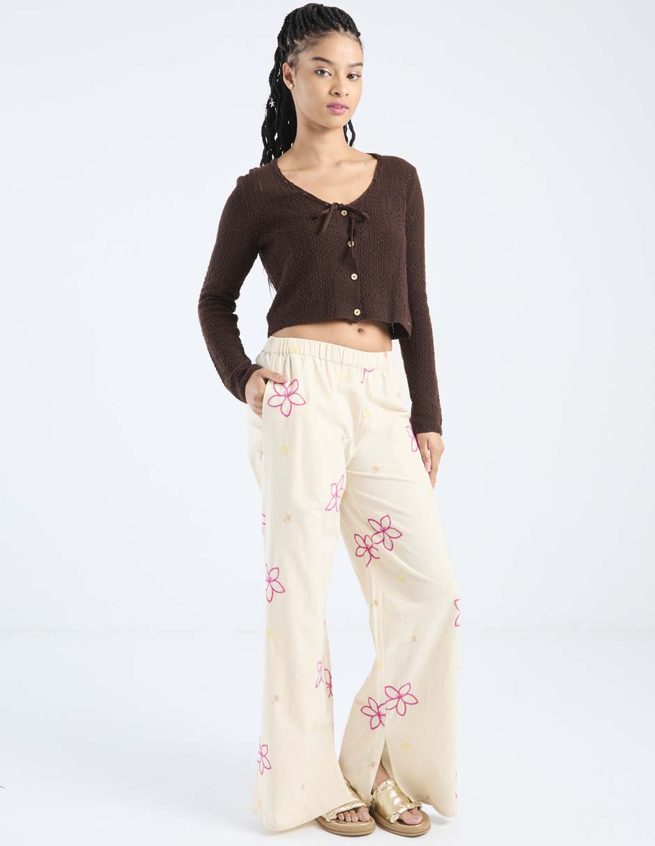 Pantalón relaxed amplio para mujer 7