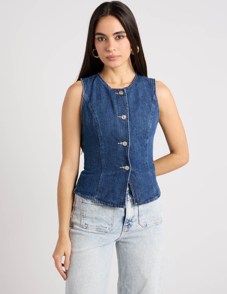 Chaleco de algodón para mujer