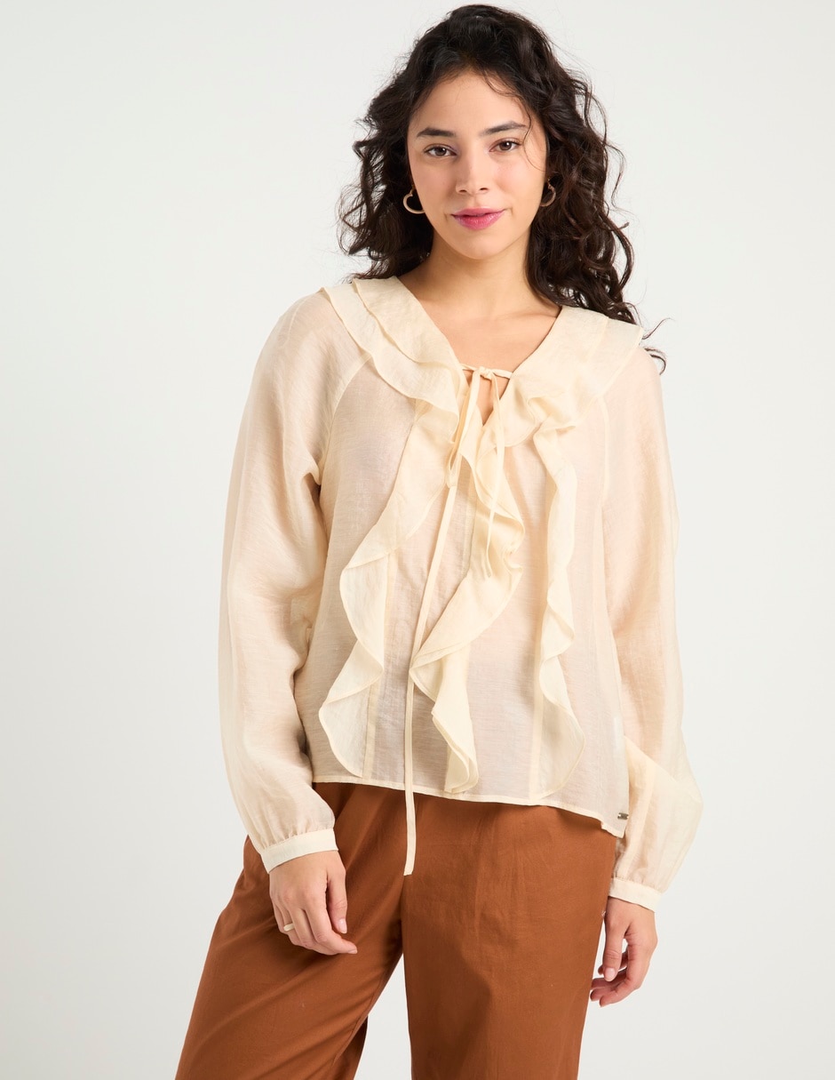 Blusa manga larga para mujer 1