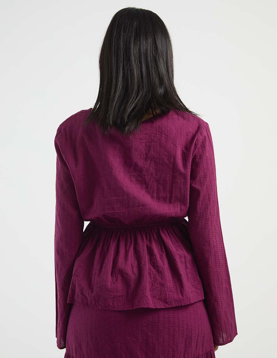 Blusa manga larga para mujer 11