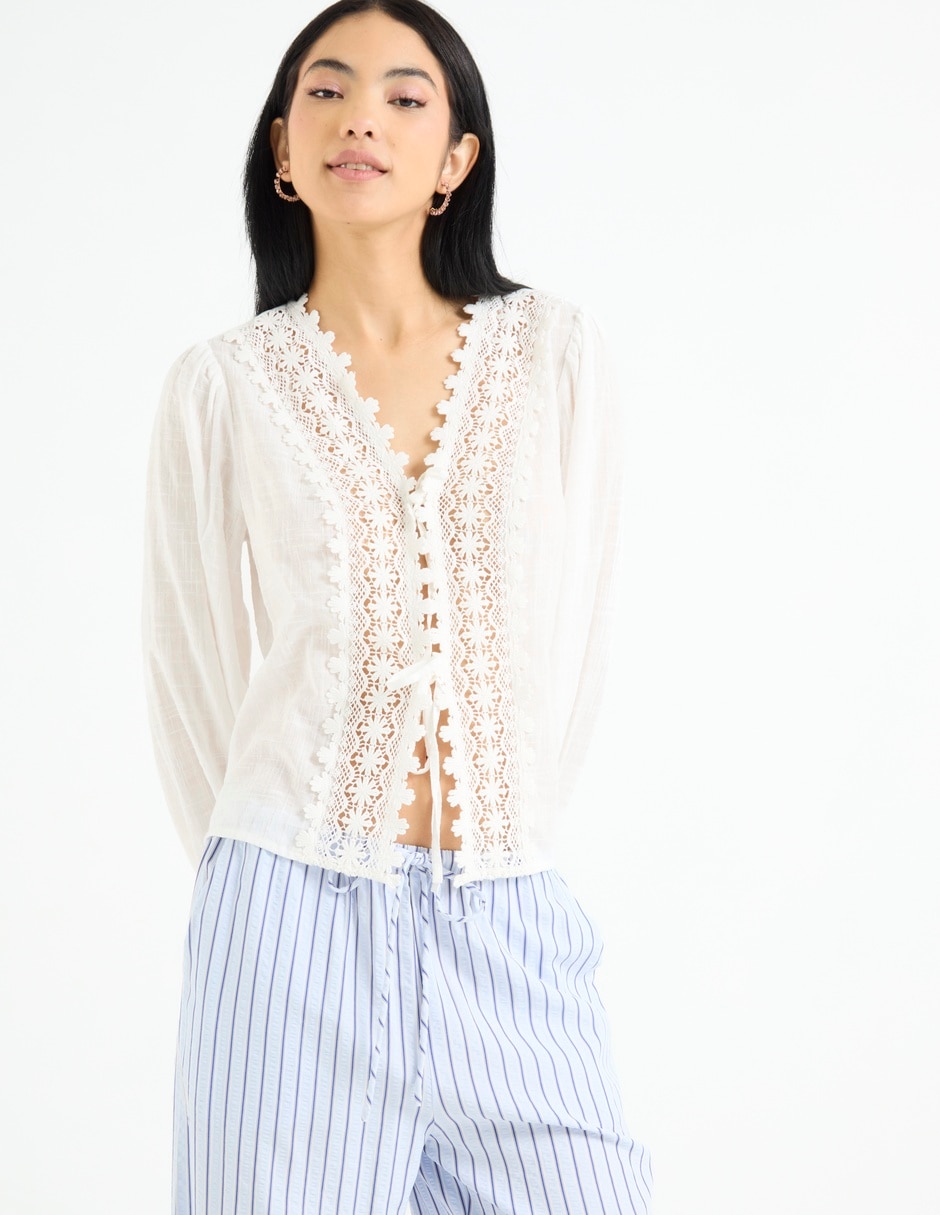 Blusa manga larga para mujer 1