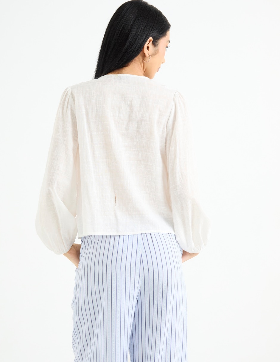 Blusa manga larga para mujer 6