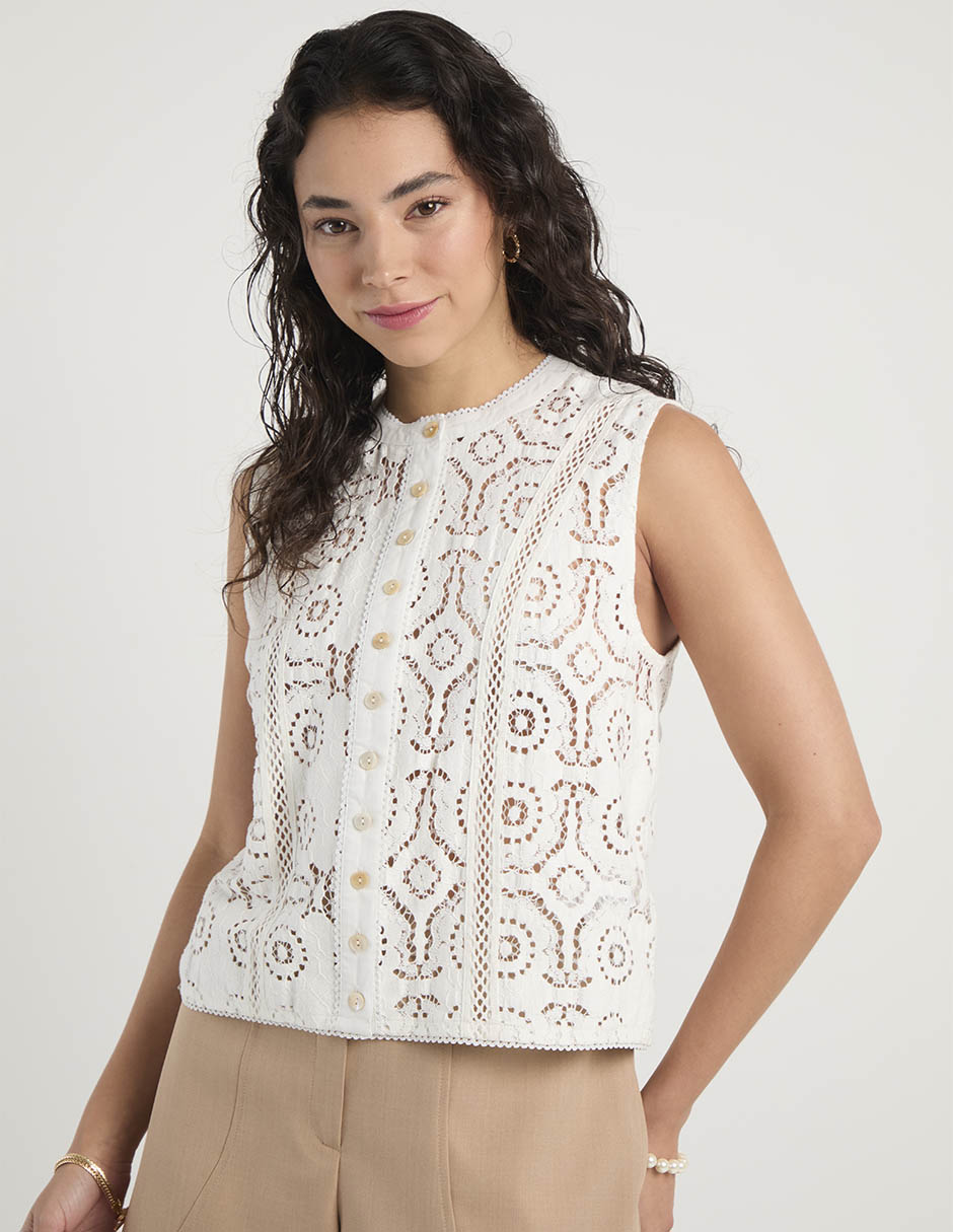 Playera cuello redondo mujer