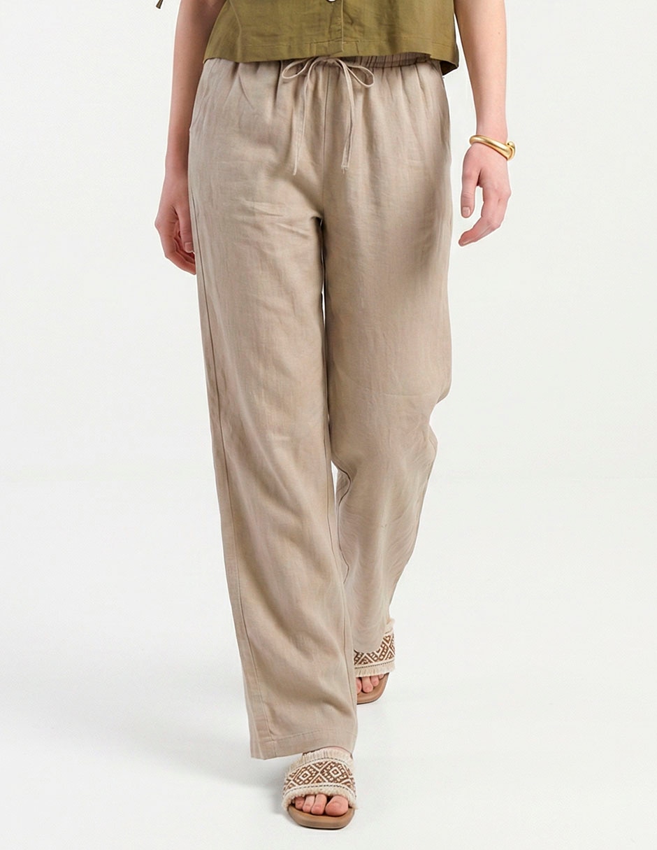 Pantalón relaxed amplio para mujer 1