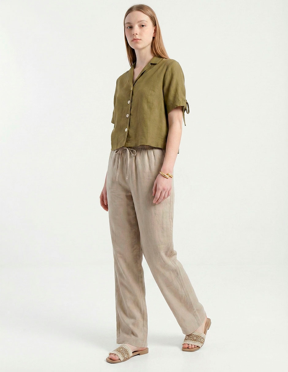 Pantalón relaxed amplio para mujer 3