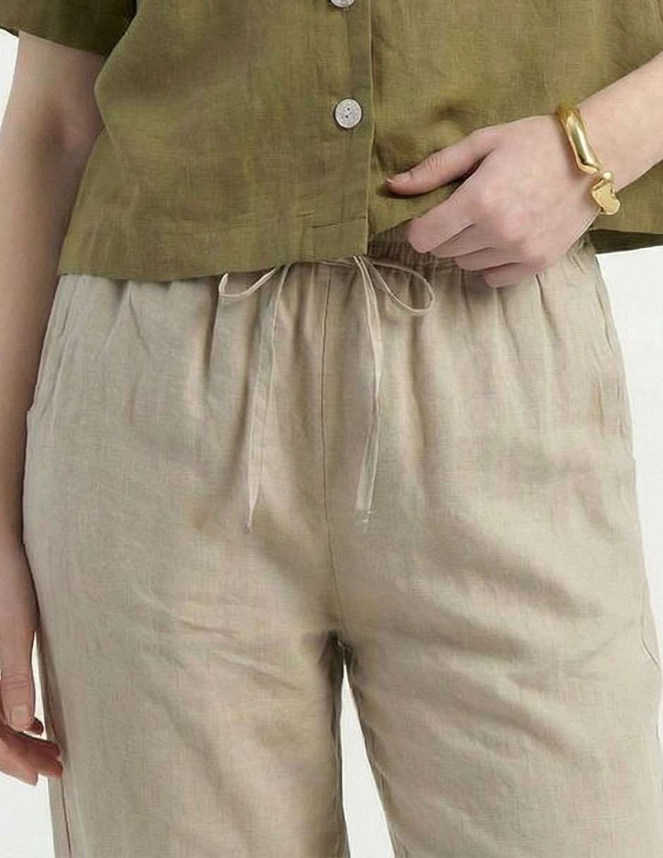 Pantalón relaxed amplio para mujer 4