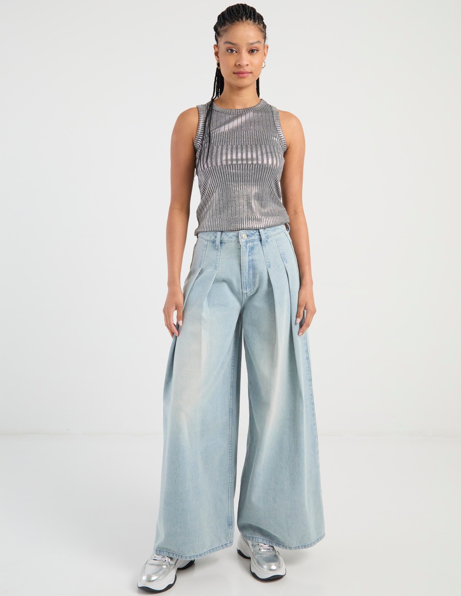 Jeans wide leg para mujer 4