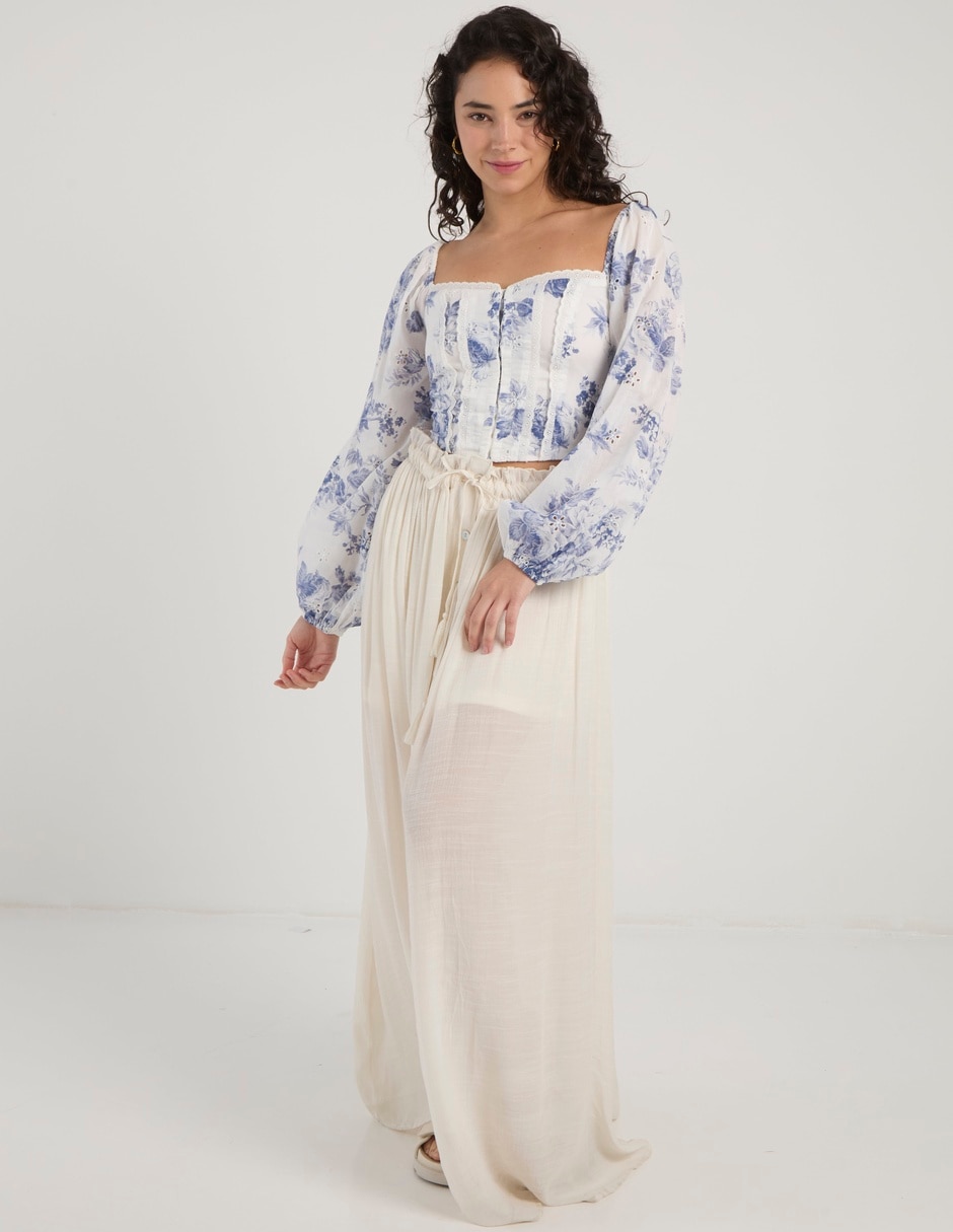 Blusa manga larga para mujer 8