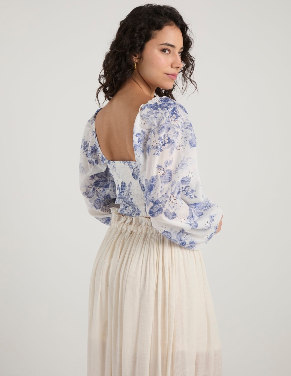 Blusa manga larga para mujer 11