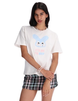 Playera manga corta Me & My Friends cuello redondo mujer Playera manga corta Me & My Friends cuello redondo mujer