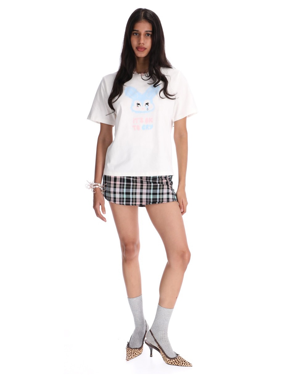 Playera manga corta Me & My Friends cuello redondo mujer 4