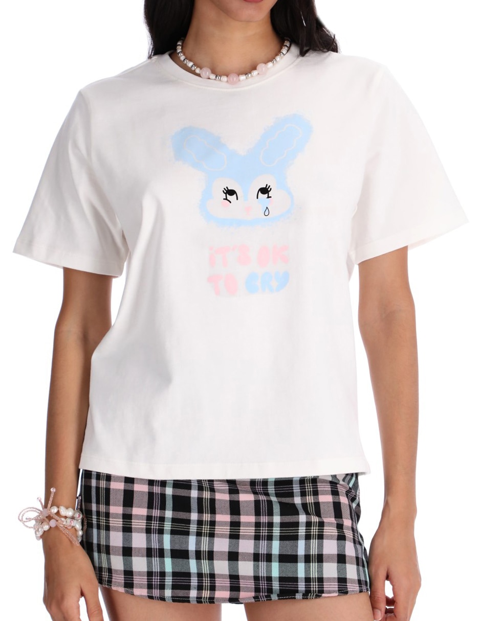 Playera manga corta Me & My Friends cuello redondo mujer 2