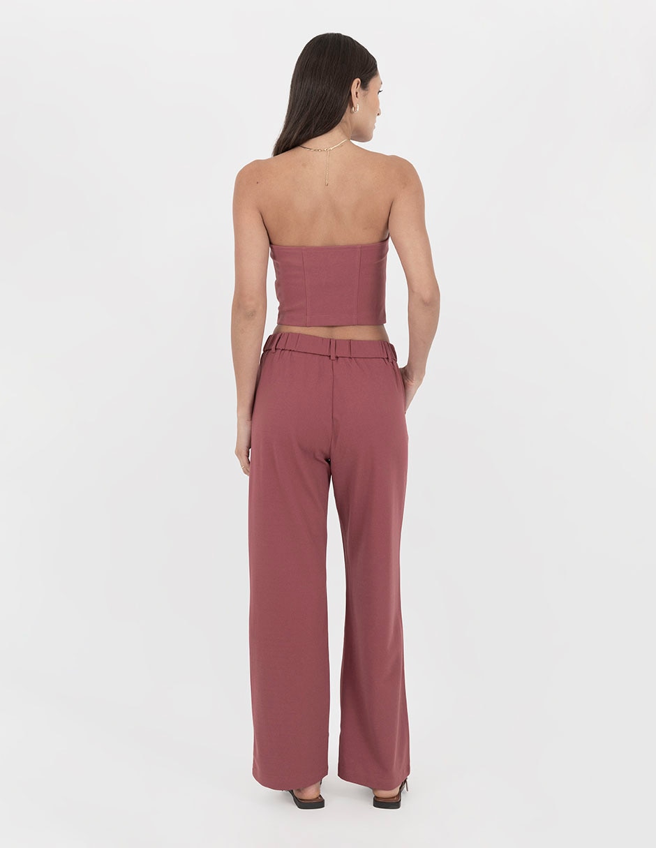 Pantalón plisado straight para mujer 5