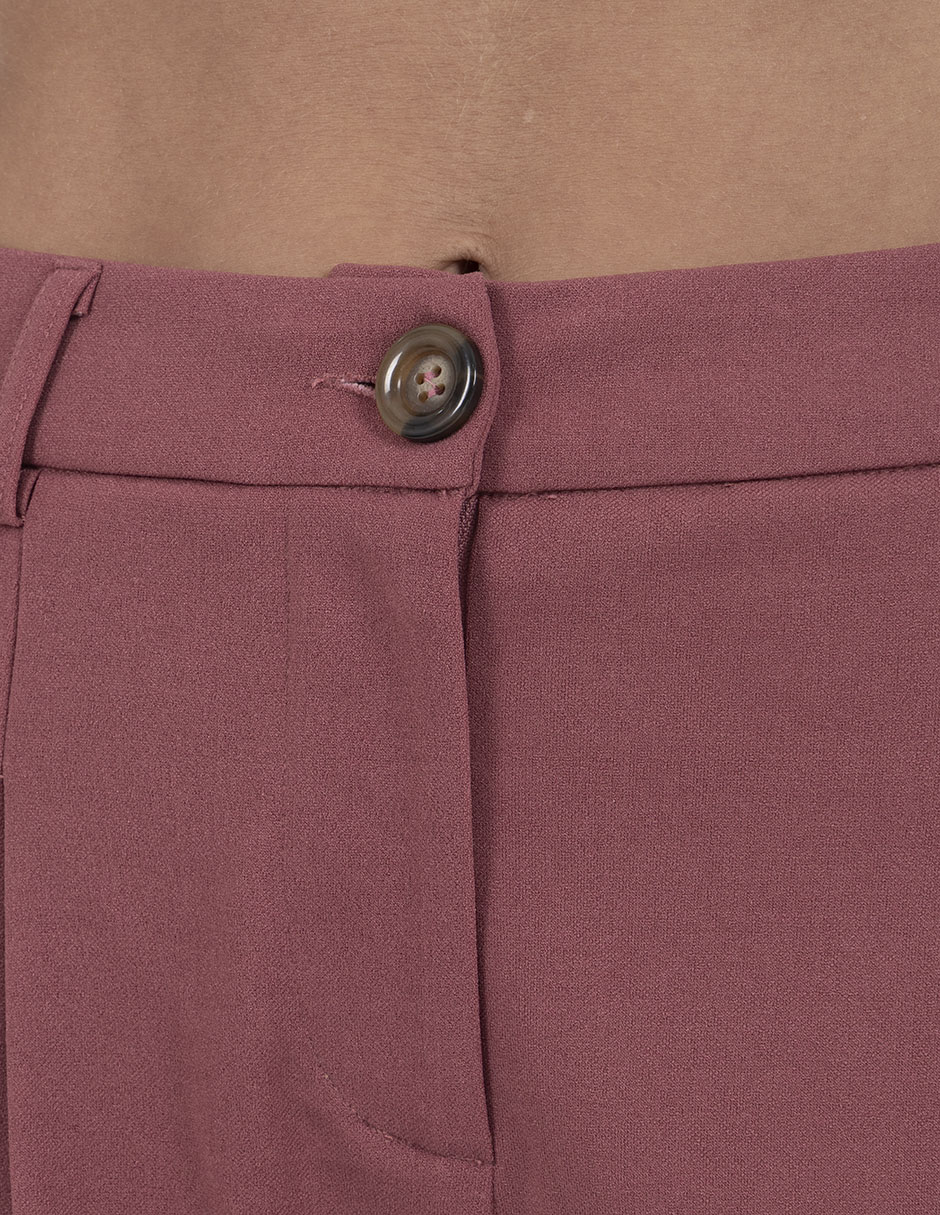 Pantalón plisado straight para mujer