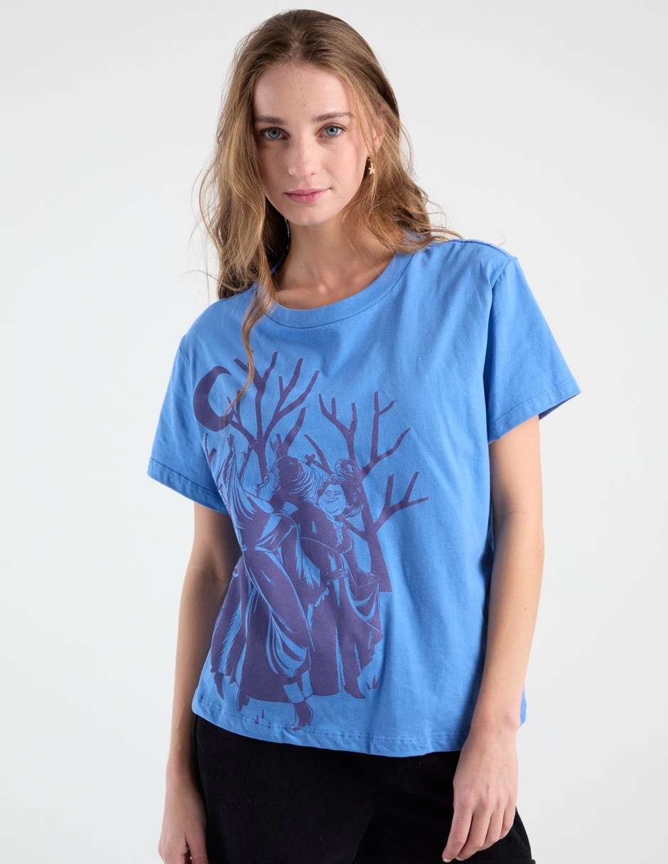Playera manga corta Tee Bar Disney cuello redondo para mujer
