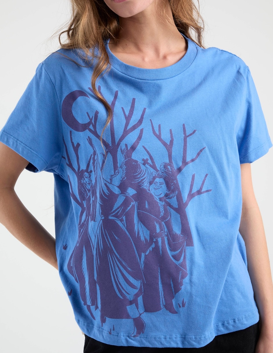 Playera manga corta Tee Bar Disney cuello redondo para mujer