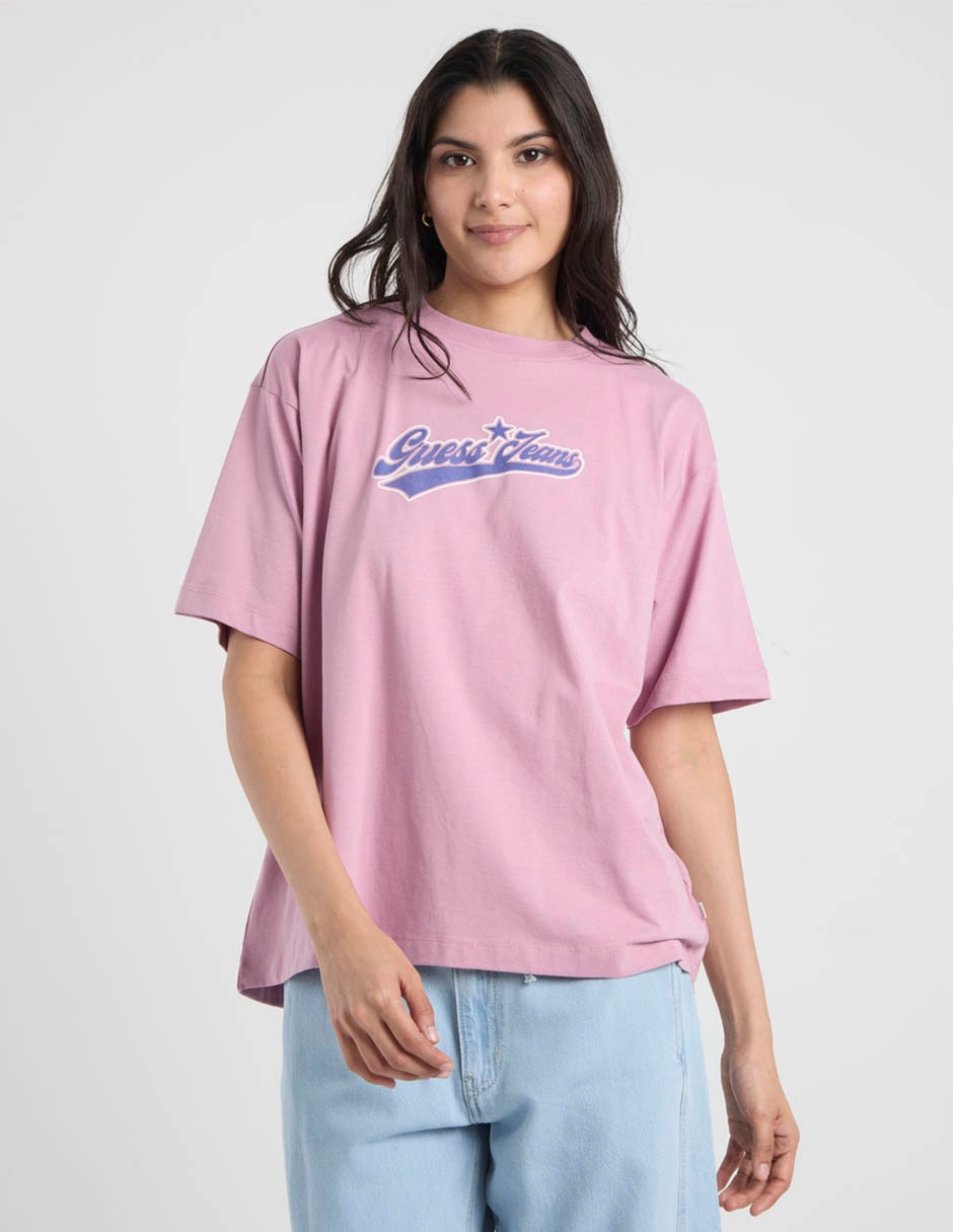 Playera manga corta cuello redondo para mujer 2