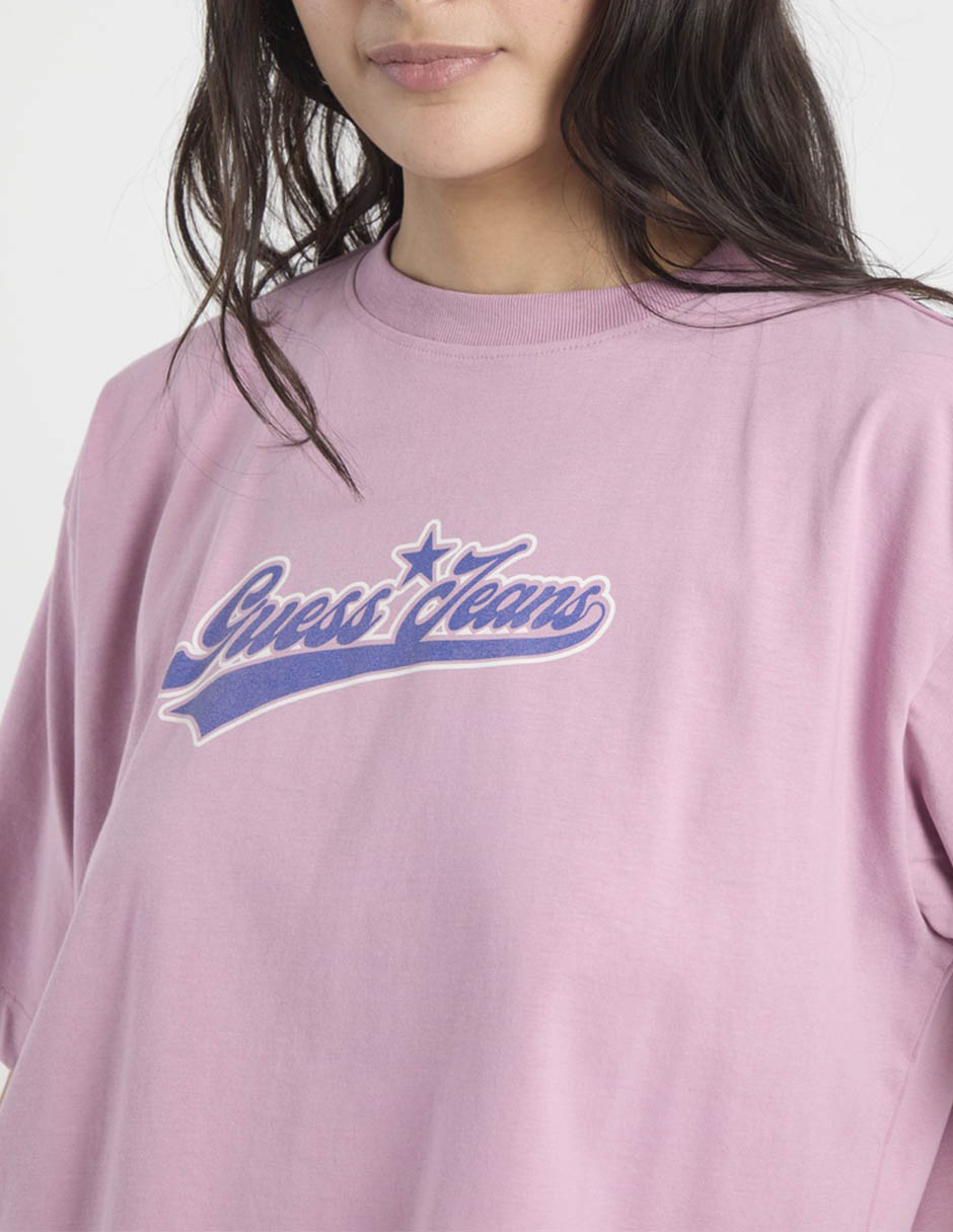 Playera manga corta cuello redondo para mujer 4
