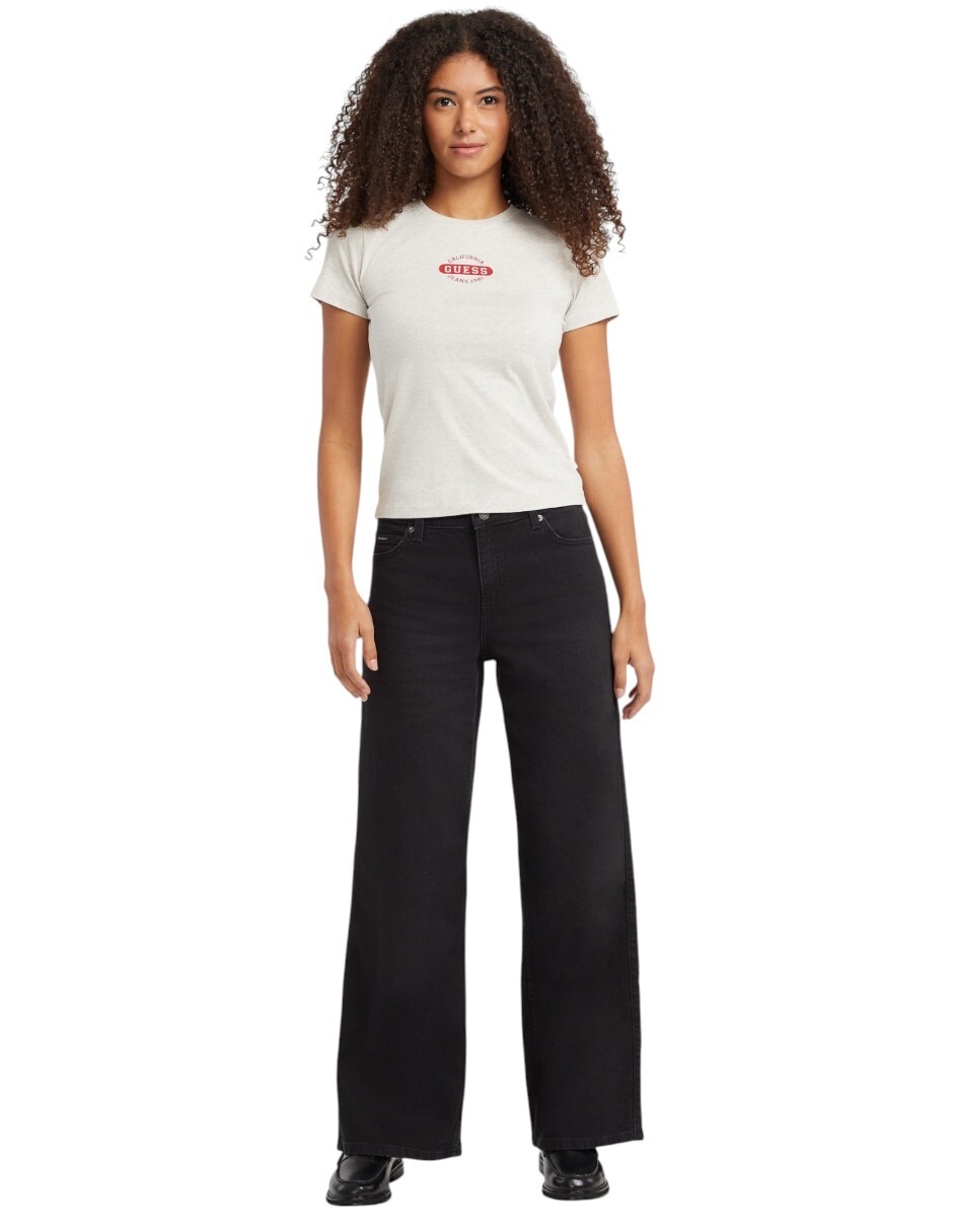 Playera manga corta cuello redondo para mujer 3