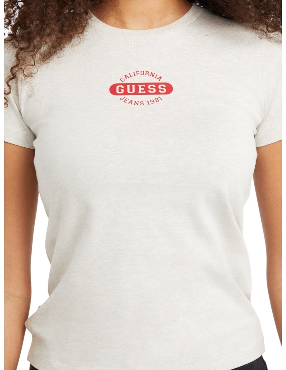 Playera manga corta cuello redondo para mujer 4