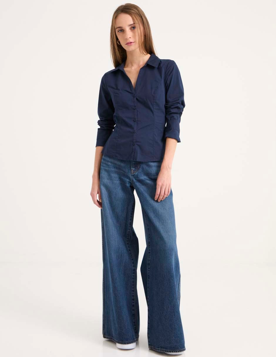 Blusa Hollister manga larga para mujer