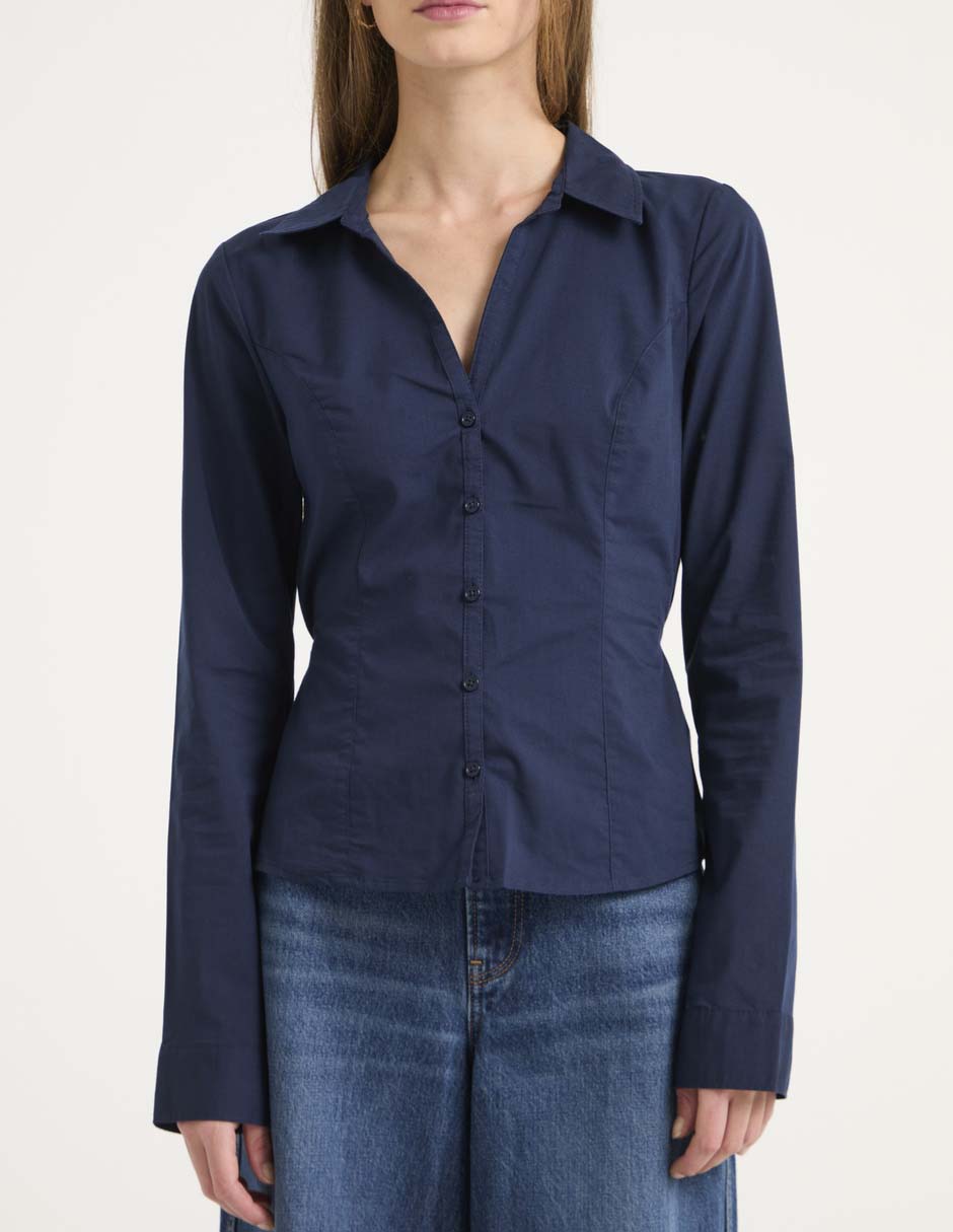 Blusa Hollister manga larga para mujer
