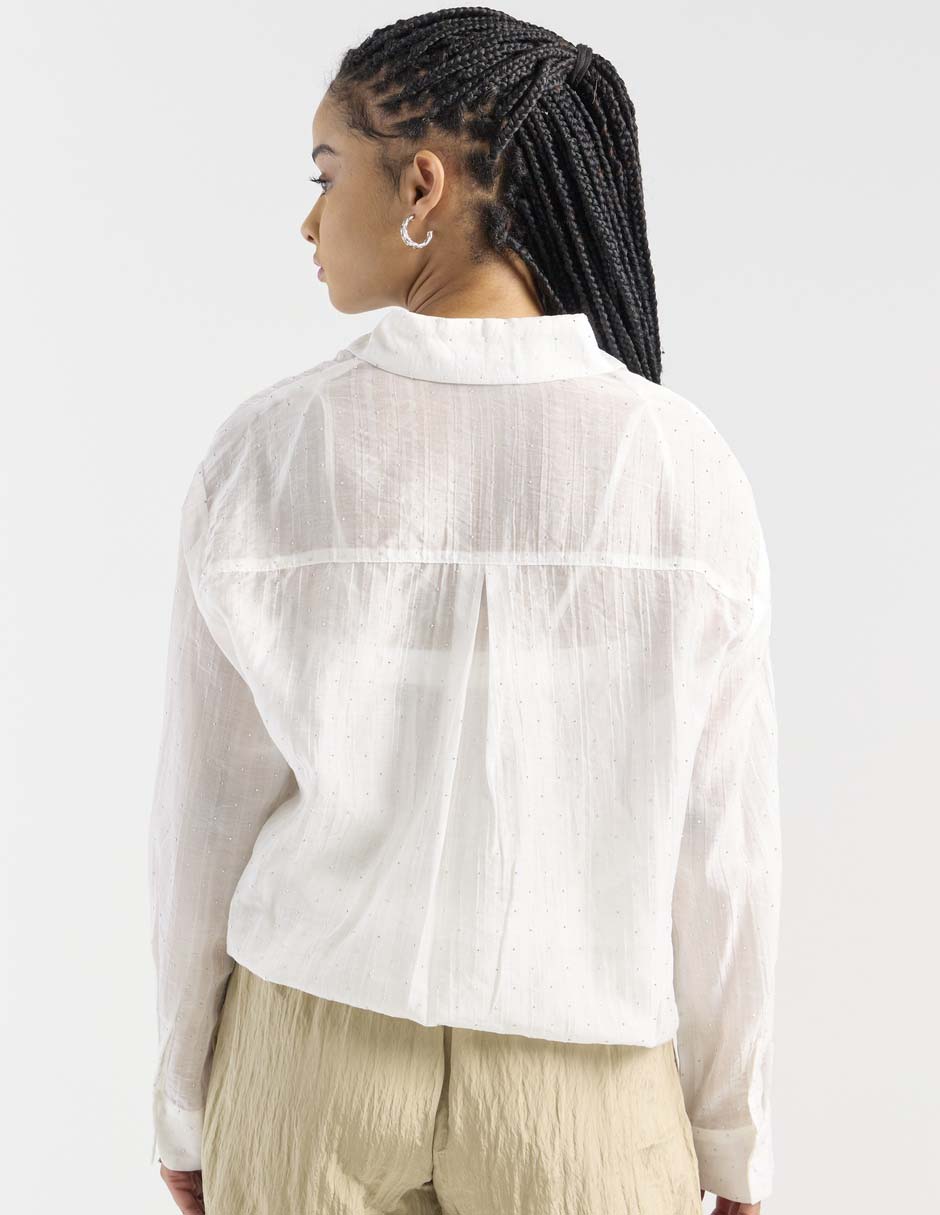 Blusa camisera manga larga para mujer 5