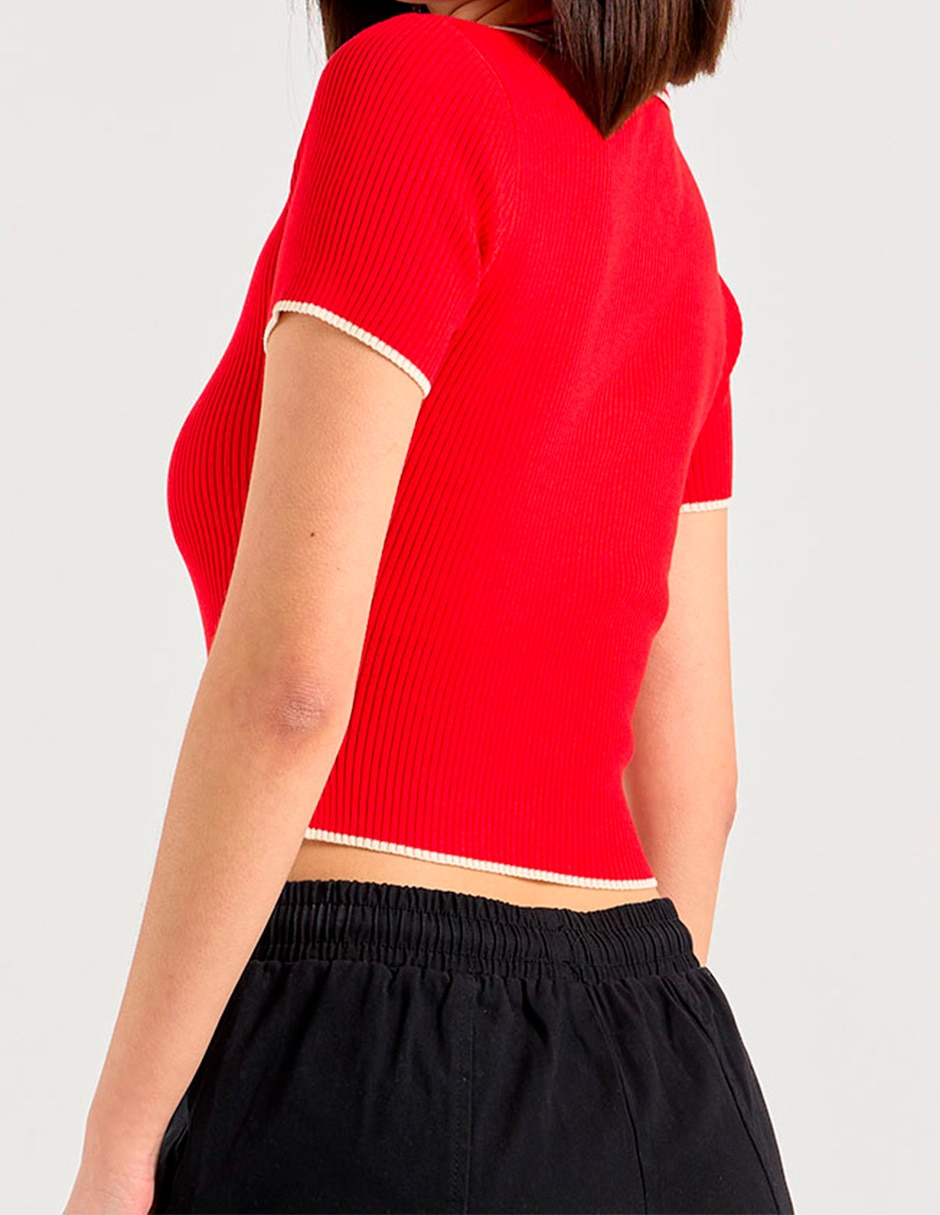Top cuello polo 10