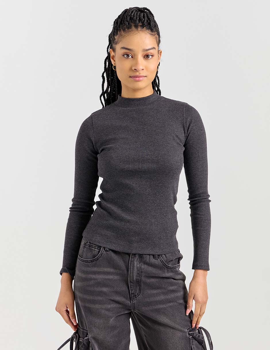 Blusa manga larga para mujer