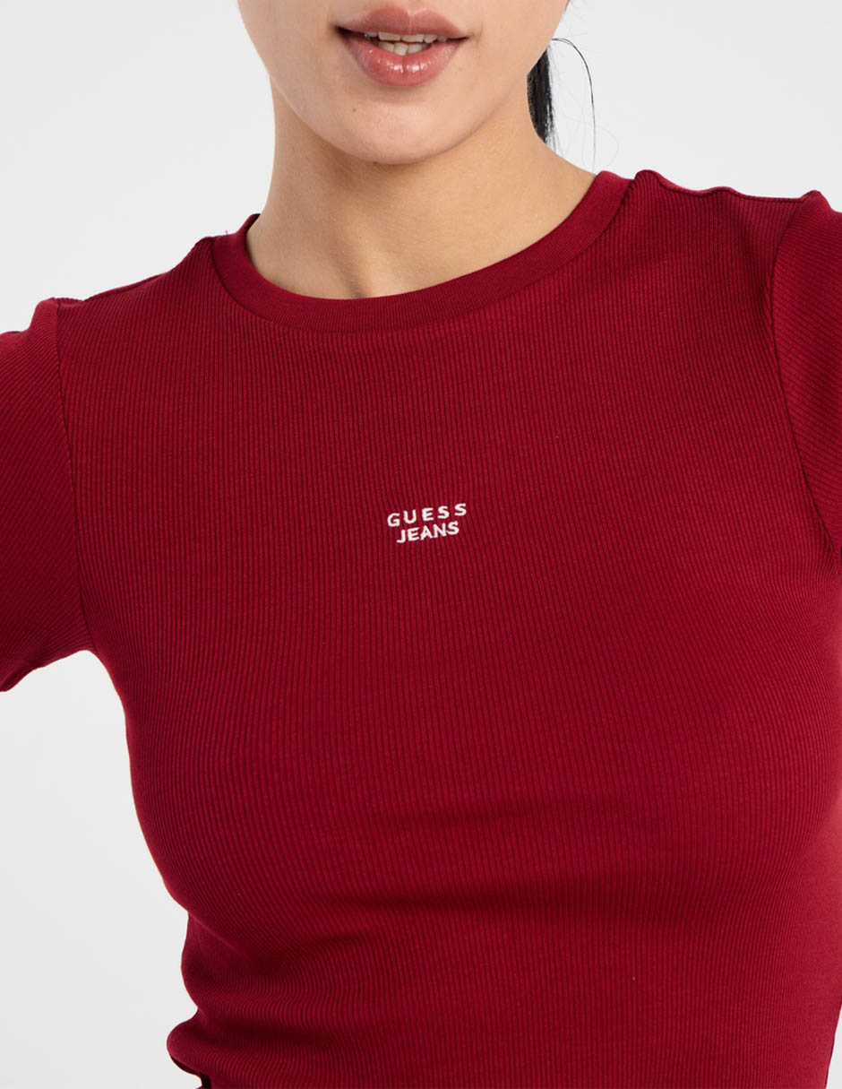 Top cuello redondo