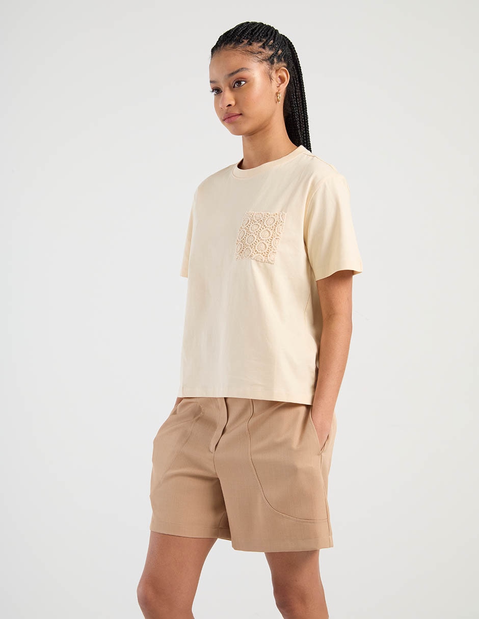 Playera manga corta That's It cuello redondo para mujer