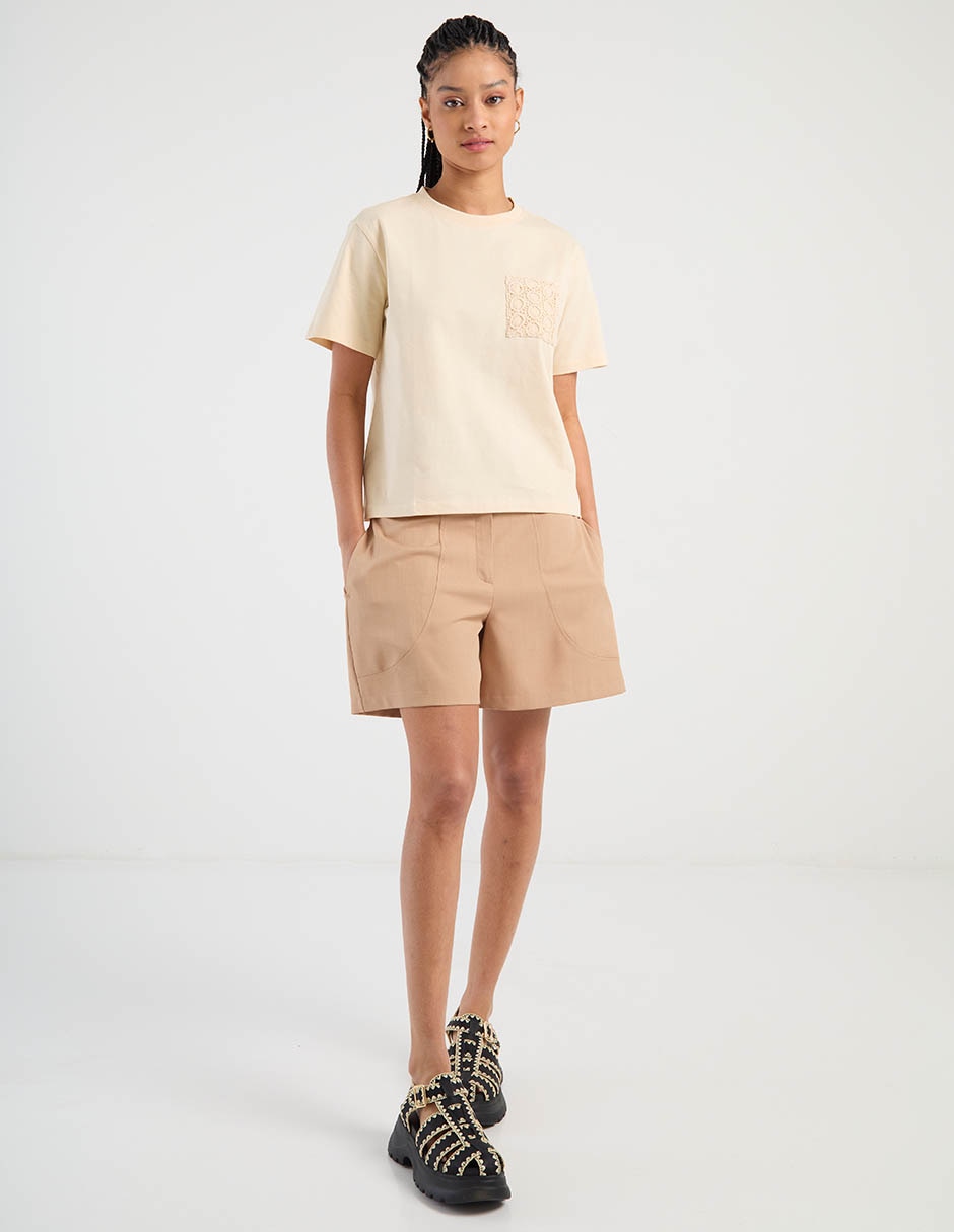 Playera manga corta That's It cuello redondo para mujer