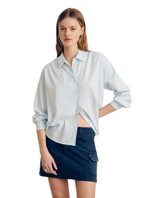 Blusa camisera manga larga para mujer 1