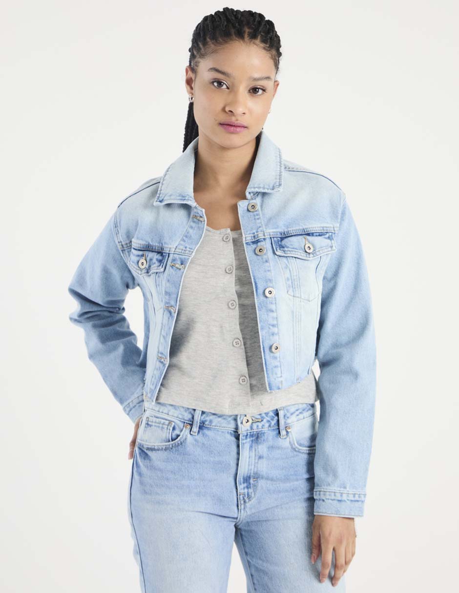 Chamarra denim Sexy Jeans de mezclilla para mujer