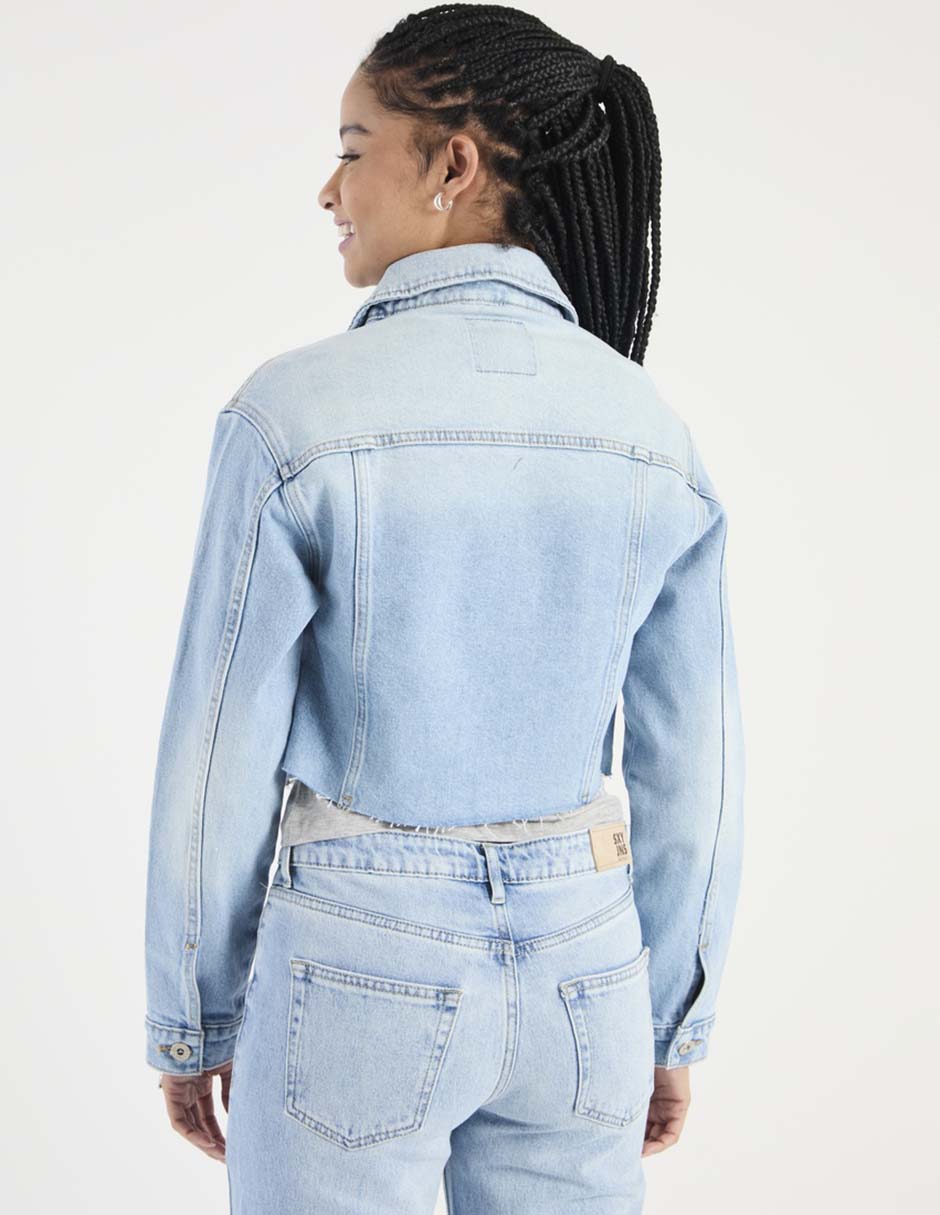 Chamarra denim Sexy Jeans de mezclilla para mujer