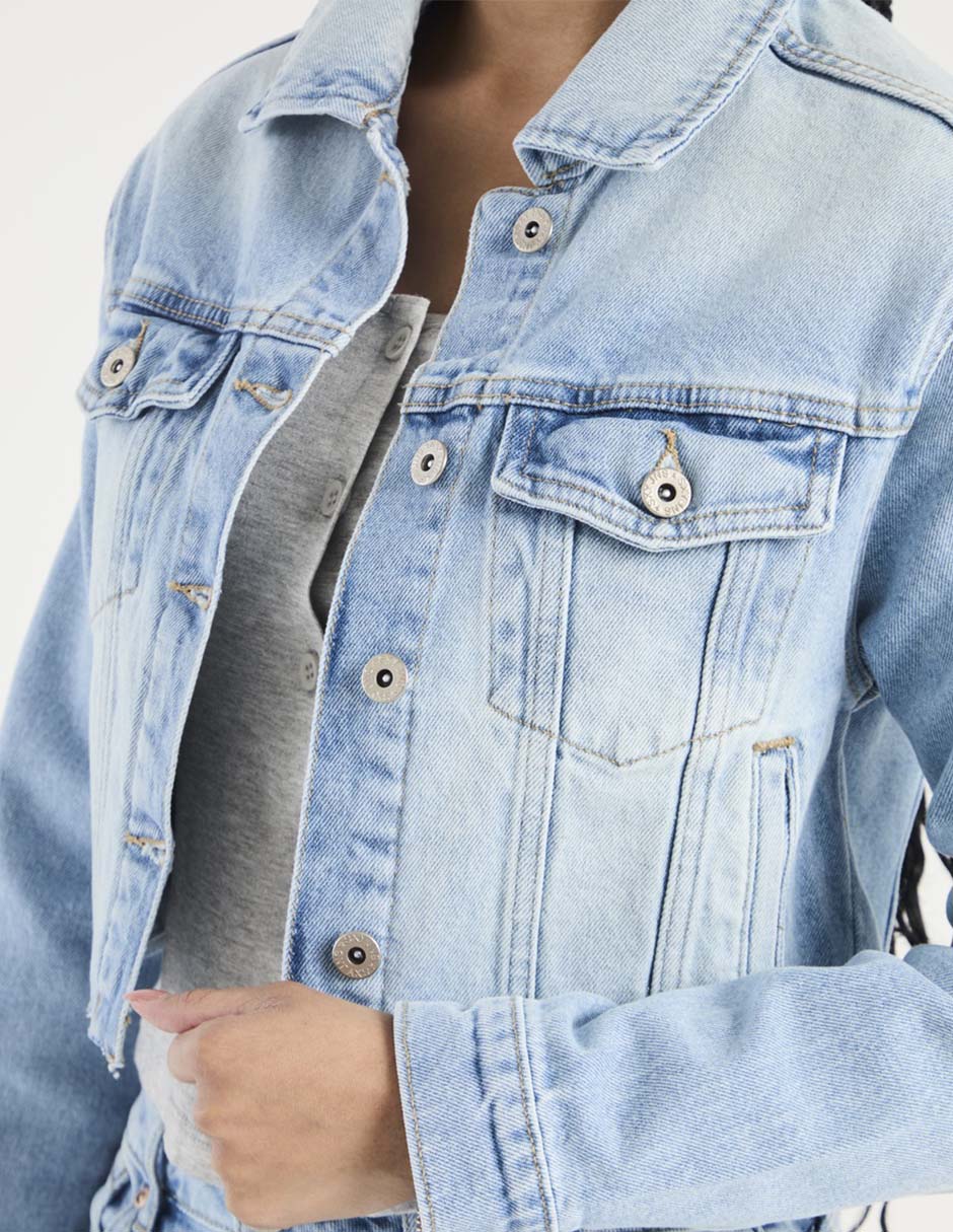 Chamarra denim Sexy Jeans de mezclilla para mujer